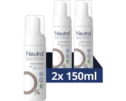 Neutral 0% Face Wash - Parfumvrije - bevat 0% parfum en 0% kleurstof - 2 x 150 ml