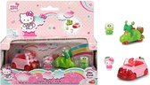 Hello Kitty Die Cast Series Dazzle Dash 2-Pack Apple Coupe & Keroppi Coconut Scooter 15x18cm
