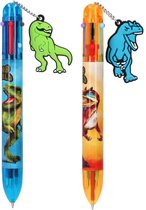 Stylo 6 couleurs Dino World (1 pièce)