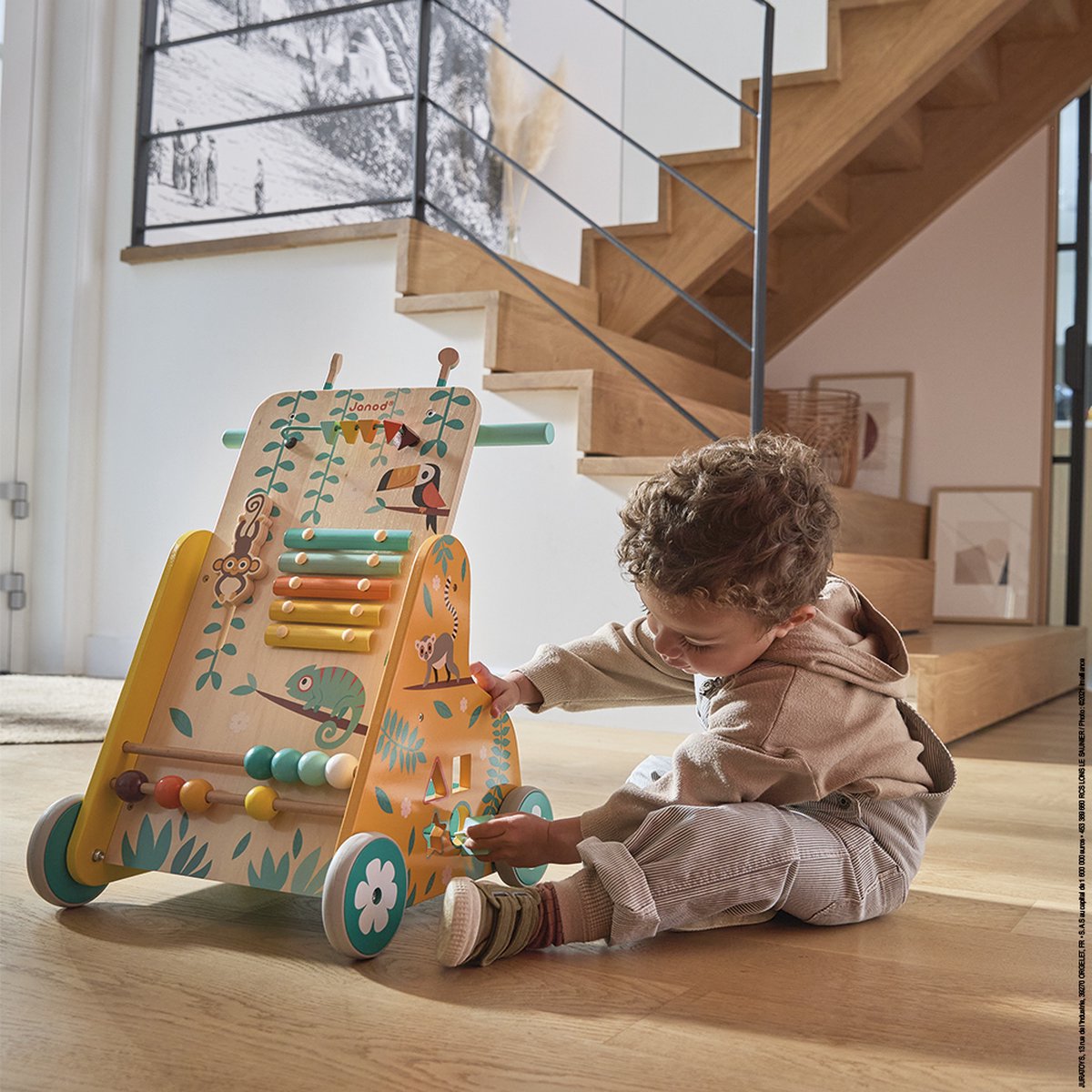 Janod - Tropik - Baby loopwagen met 6 activiteiten — afbeelding 7