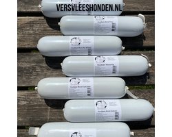 Mixdoos 12x 800 gram Houdbare Worsten - diverse smaken - Zacht gestoomd vlees, glutenvrij, makkelijk voor de vakanties - Versvleeshonden