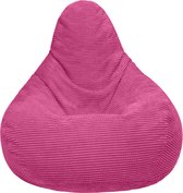 Volwassen Highback Zitzak Stoel Corduroy Stof Indoor Woonkamer Gaming Zitzak Ligstoel met Ergonomisch Ontwerp
