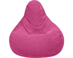 foto van Volwassen Highback Zitzak Stoel Corduroy Stof Indoor Woonkamer Gaming Zitzak Ligstoel met Ergonomisch Ontwerp