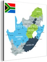 dessin des provinces d'Afrique du Afrique aluminium-m 40x30 cm - Tirage photo sur Aluminium (décoration murale métal)