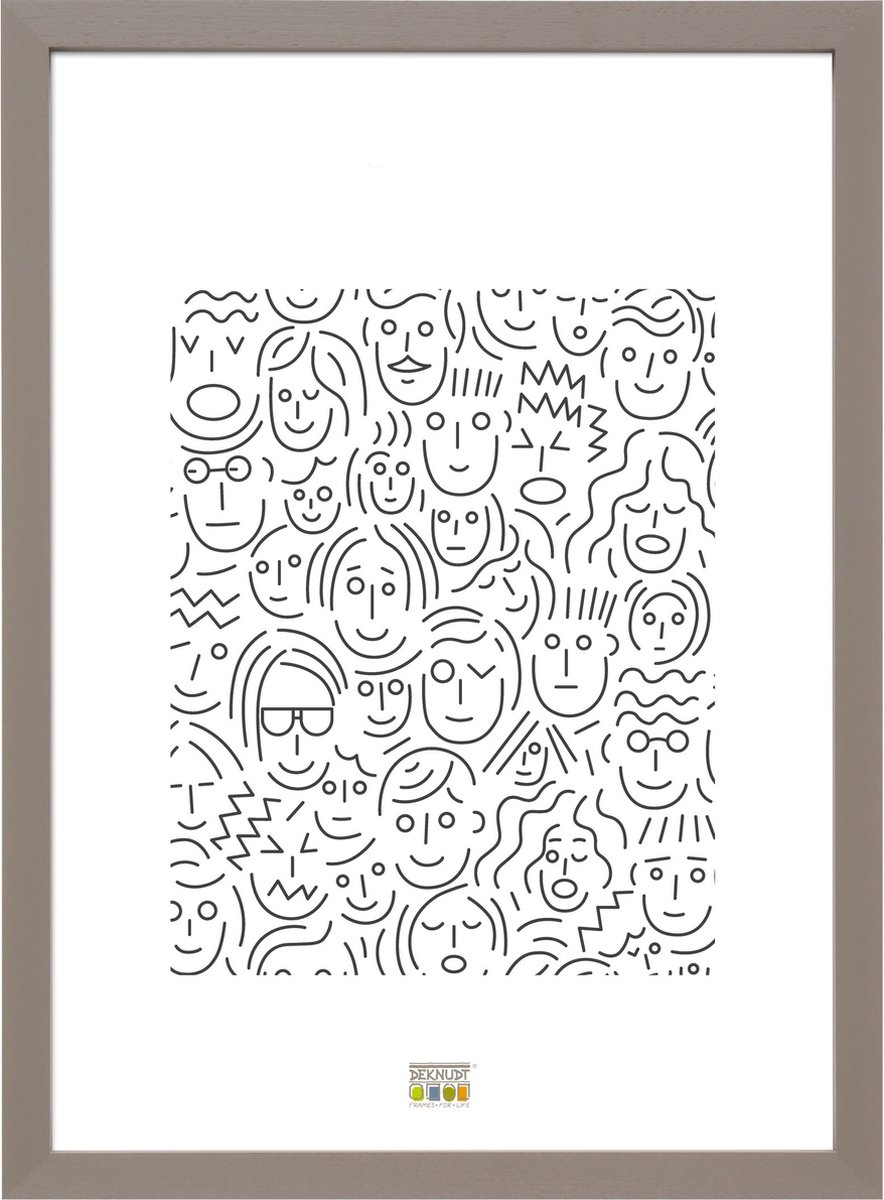 Deknudt Frames fotolijst S45PK3 - taupe - hout - voor foto 30x40 cm