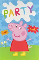 Peppa Pig-  uitnodigingskaarten - uitnodiging - kinderfeest| verjaardag Peppa- feest artikelen- | Party feestje| | oink