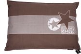 Lex & Max Coussin Star Dog Rectangle 100x70cm taupe