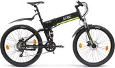 Elektrische mountainbike, fully, vouwbaar, FML 830, 9 sp, 10,4 Ah, zwart