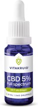 Vitakruid - CBD Olie 5% Full spectrum - 10ml