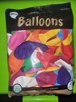 ballon assortiment 30cm verschillende kleuren 100 stuks