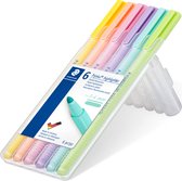 Marqueur de texte triplus TextSurfer - Boîte 6 pcs pastel