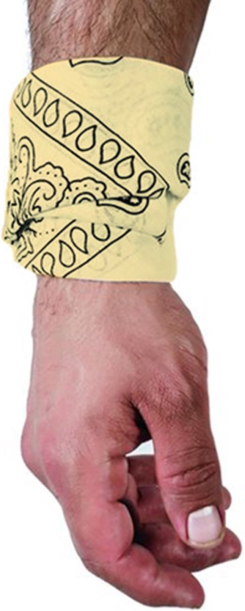 Goedkoopste Zakdoek - licht geel - bespuugd worden