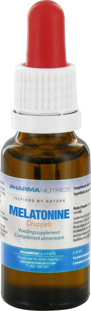 Goedkoopste MELATONINE DRUPPELS 20 ML - Pharmanutrics - Slaap- Jetlag - Bioritme // Natuurlijk // Voedingssupplement // Hypo-allergeen