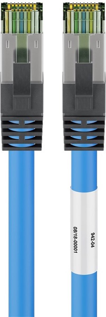 Premium S/FTP CAT8.1 40 Gigabit netwerkkabel / blauw - LSZH - 25 meter