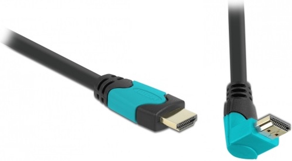 DeLOCK HDMI kabel - 90° haaks naar boven - versie 2.1 (8K 60Hz + HDR) - 1 meter