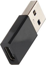 USB-A (m) - USB-C (v) adapter - USB3.0 / zwart