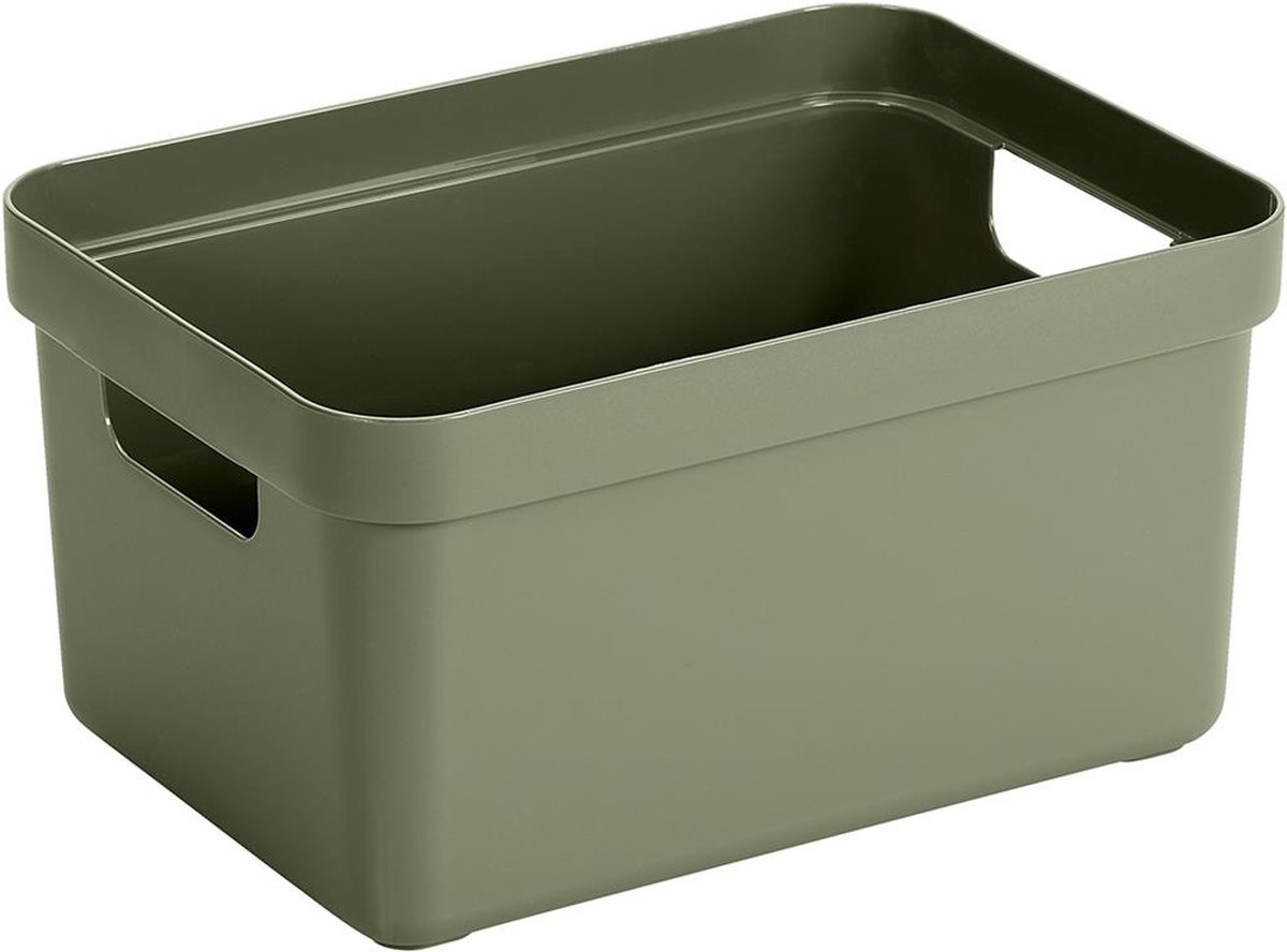 Sunware opbergbox Sigma Home 13L donkergroen 352x253x183mm