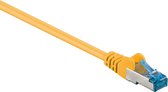 Câble réseau S/FTP CAT6a 10 Gigabit / jaune - LSZH - 30 mètres