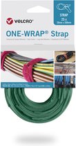 Velcro One-Wrap klittenband kabelbinders 200 x 12mm / groen (25 stuks)