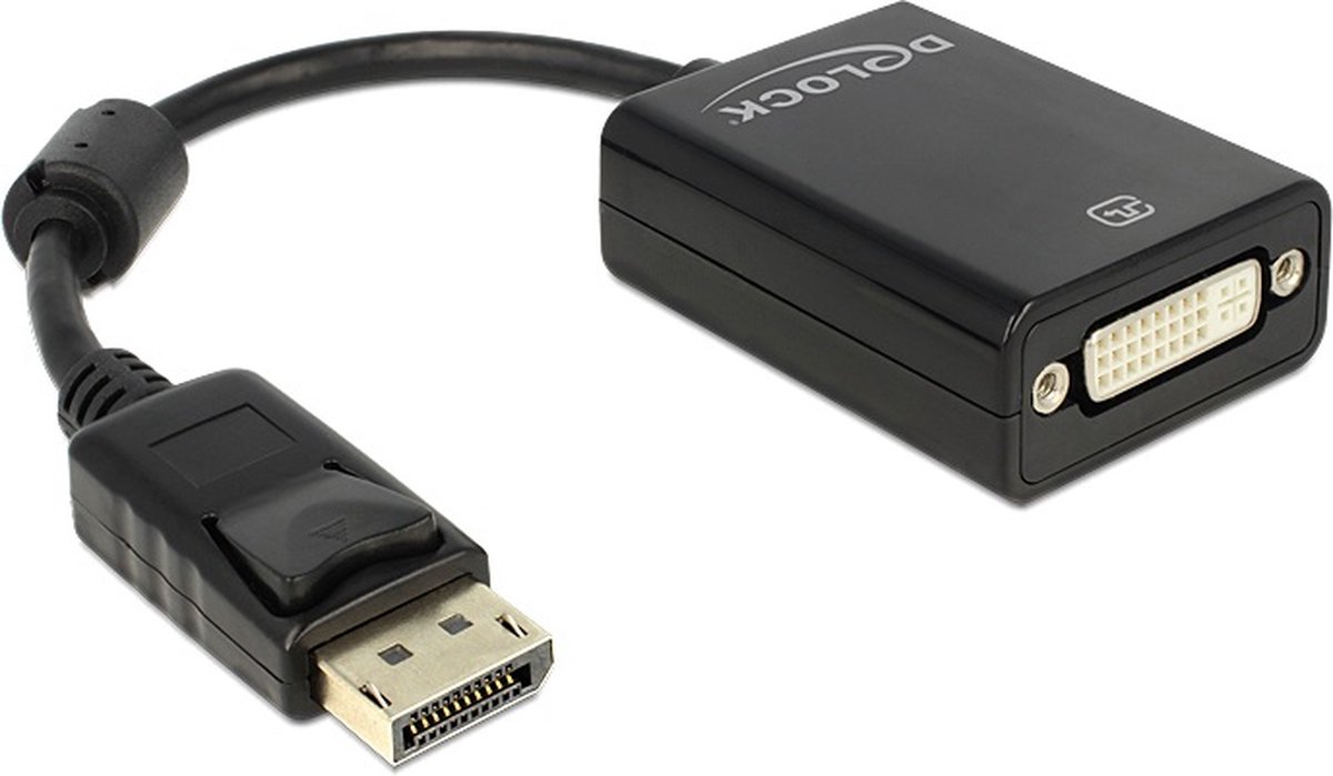 Delock - DisplayPort naar DVI Beeldscherm Adapter - zwart