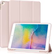 Phreeze Tri-Fold Bookcase - Hoesje met Standaard en Pen Houder - Geschikt voor de iPad Air en Air 2 uit 2017 / 2018 van 9.7 Inch Hoes - Roze