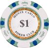 Afbeelding van het spelletje Poker chips - Poker - Pokerset - Poker chip met waarde 1 - Monte Carlo poker chip - Fiches - Poker fiches - Poker chip - Klei fiches - Cave & Grarden