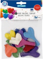 ballonnen - hart vorm - 10 stuks - hartjes ballonnen - multi color