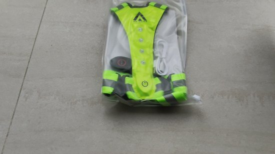 ARISENN® 3D LED Hardloop Verlichting OPLAADBAAR - Led Harnas - INCL. hersluitbare zipper bag - Led Vest - Wit Licht voor & Rood licht achter - Hardloop Led verlichting - Reflecterend Hardloop vest - Hardlopen - Sport verlichting - Oplaadbaar