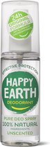 Happy Earth Pure Déodorant Spray Non Parfumé 100 ml - 100% Naturel