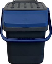 Poubelle Mari 28 litres - poubelle - bleu - papier de tri des déchets - PMD - poubelle de tri - poubelle de tri