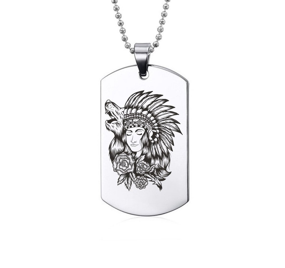 Ketting RVS - Vrouw Wolf