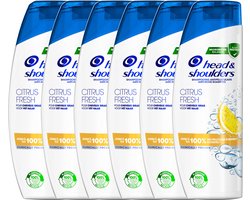 Head & Shoulders Citrus Fresh - Anti-roos Shampoo - Tot 100% Roosvrij - 6 x 285 ml
