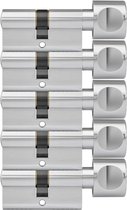 DOM knopcilinder Plura 30/30mm - SKG 3 sterren - 5 gelijksluitende knopcilinders
