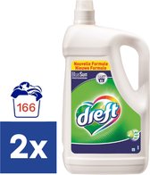 Dreft Detergent Liquid Regular - 2 x 4,56 litres - 166 lavages