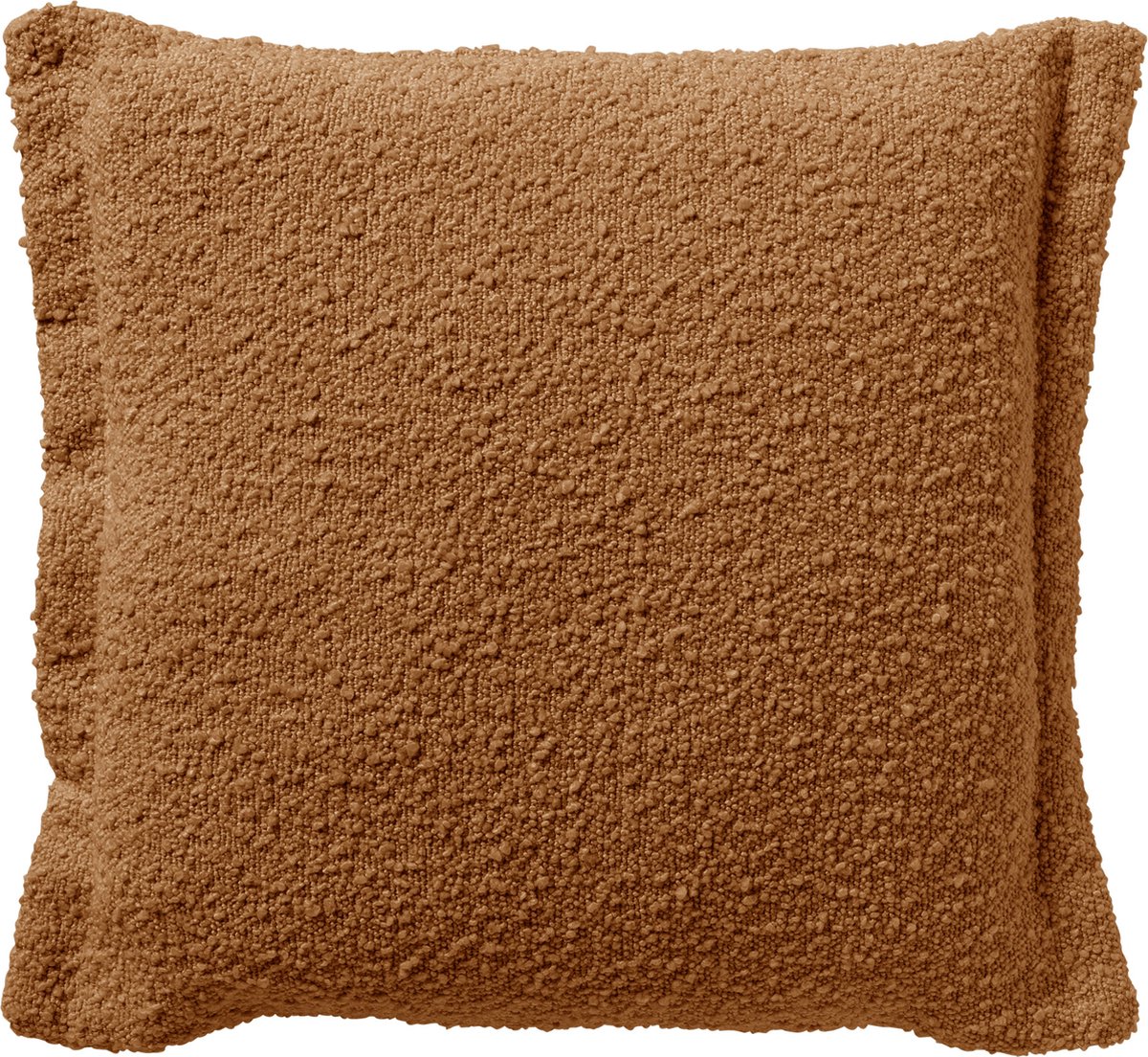Dutch Decor OTIS - Sierkussen 45x45 cm - effen kleur - unieke stof - Tobacco Brown - bruin - Inclusief binnenkussen - Luxe kussens voor woonkamer & bank
