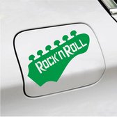 Bumpersticker - Rock N Roll - 10,7 X 14,8 - Groen