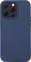 Mobigear Hoesje geschikt voor Apple iPhone 14 Pro Max Siliconen Telefoonhoesje | Mobigear Rubber Touch Backcover | iPhone 14 Pro Max Case | Back Cover - Marineblauw