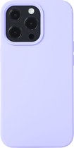 Mobigear Hoesje geschikt voor Apple iPhone 14 Pro Siliconen Telefoonhoesje | Mobigear Rubber Touch Backcover | iPhone 14 Pro Case | Back Cover - Paars