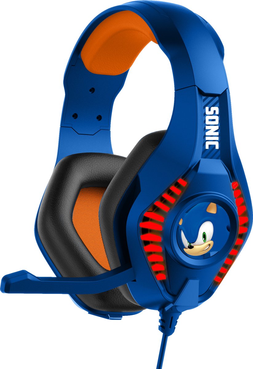 Sonic the Hedgehog - Pro G5 gaming koptelefoon - RGB lights - inklapbare microfoon - extra lange kabel - verstelbaar