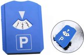 PD® - Parkeerschijf met ijskrabber - Parkeerschijf voor de auto - Blauwe parkeerschijf