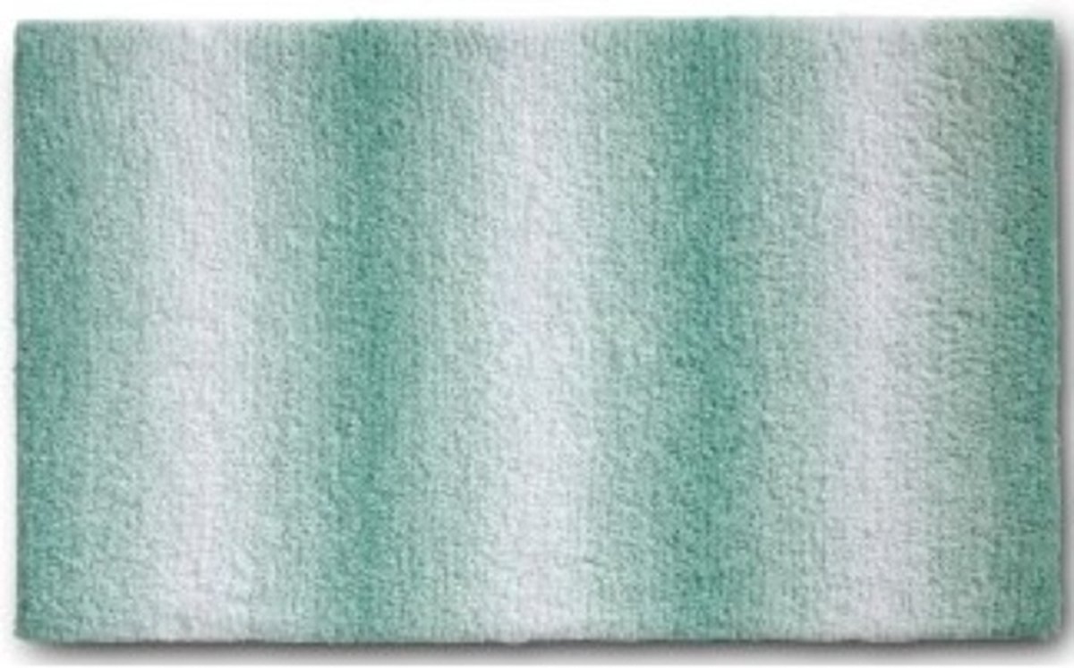 Badmat, 80 x 50 cm, Polyester, Jade Groen - Kela | Ombre