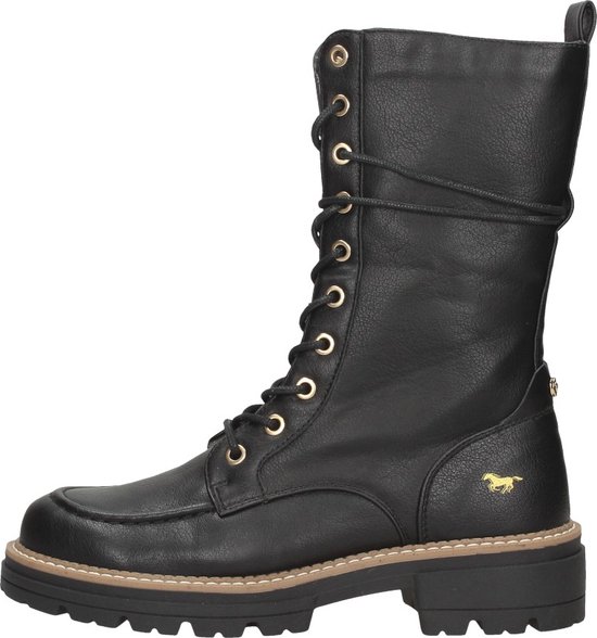 Mustang Veterschoenen Hoog Veterschoenen Hoog - zwart - Maat 41 | bol.com