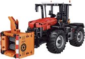 4 in 1 Radiografische JCB Fastrac Trekker Bouwset Tractor met Werktuigen MOC | Technic Bouwpakket | Creator | 2716 Bouwstenen | Toy Brick Lighting® | Landbouw | Boeren | Machine | Boerderij