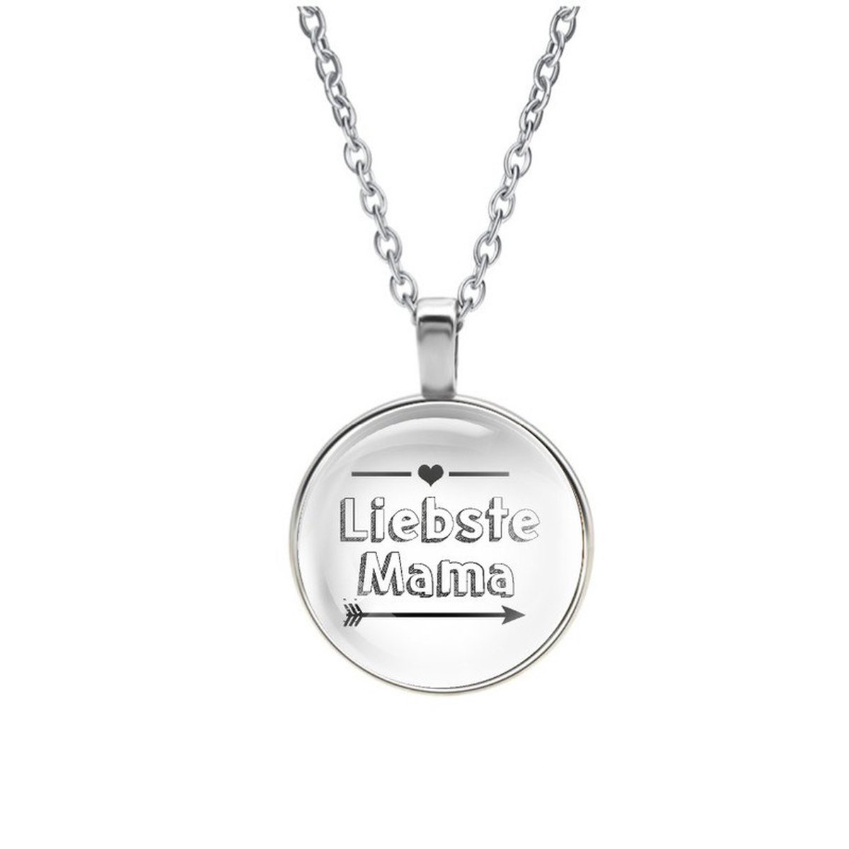 Ketting Glas - Liebste Mama