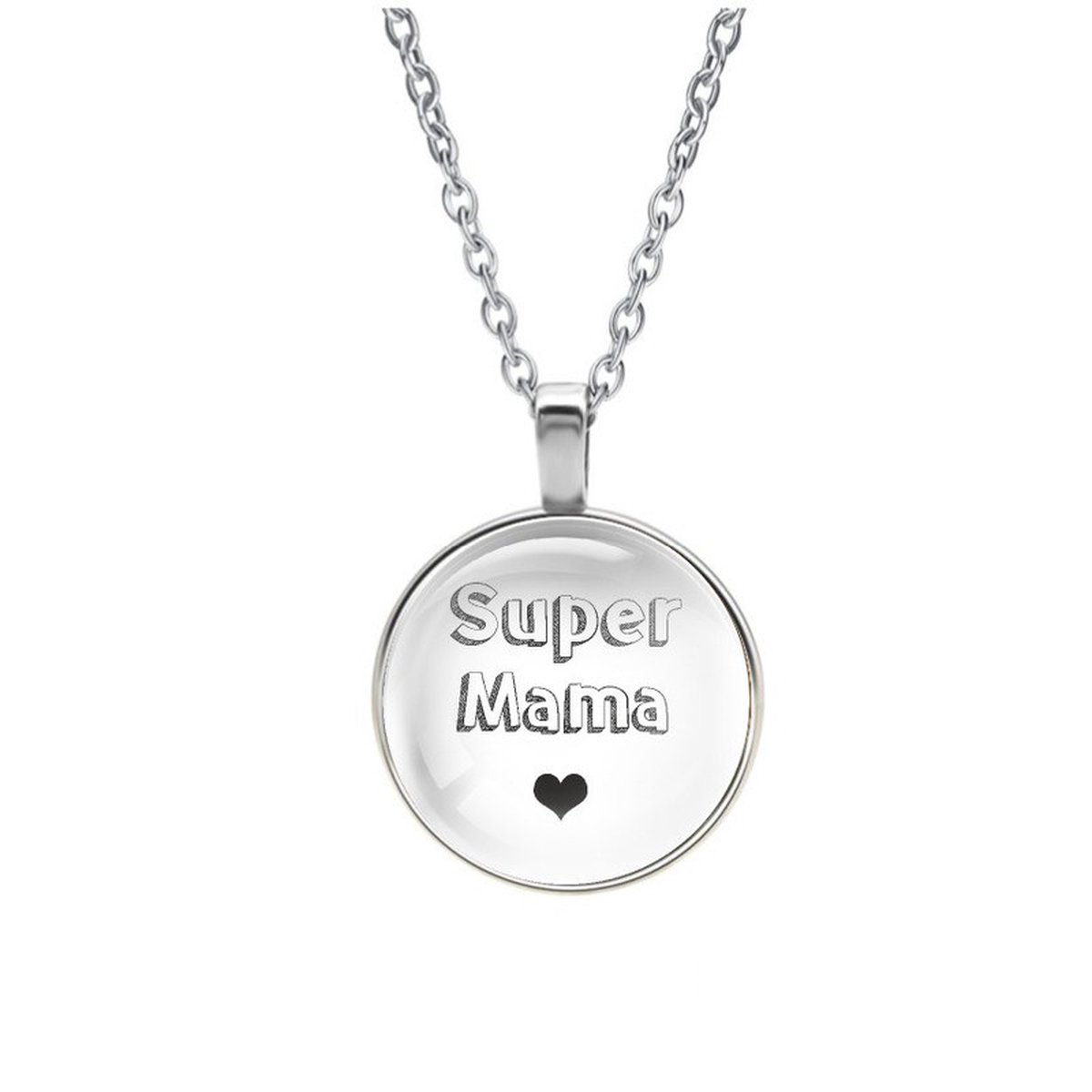 Ketting Glas - Super Mama