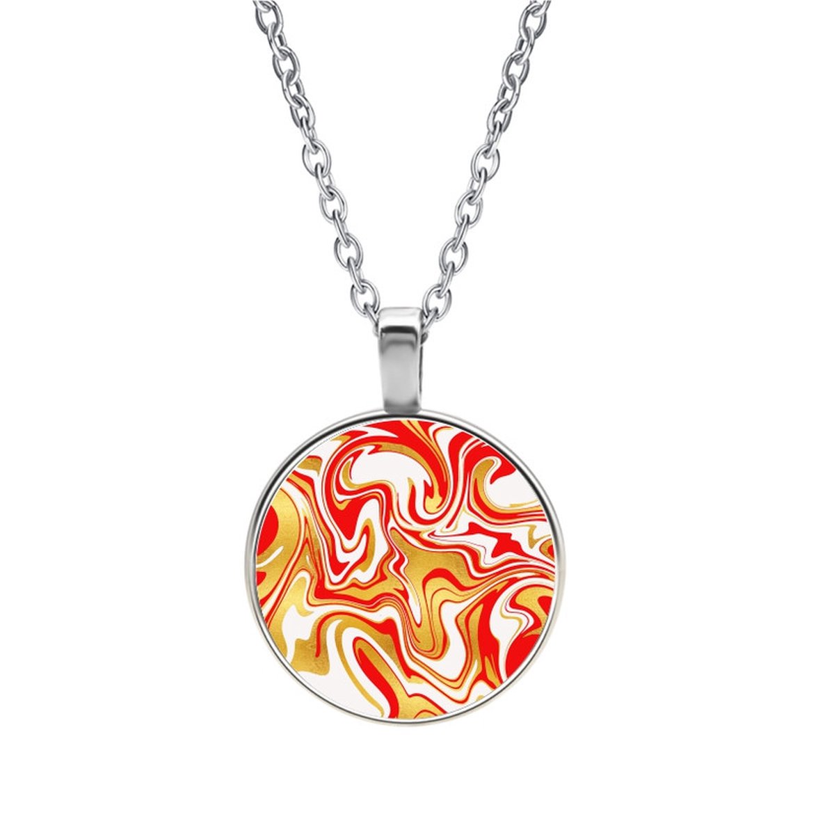 Ketting Glas - Marmer