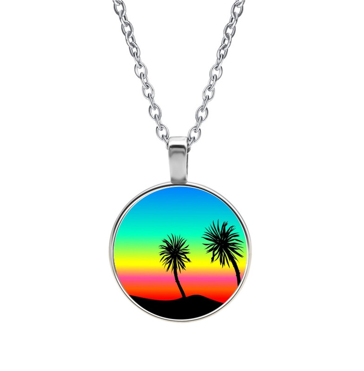 Ketting Glas - Sunset