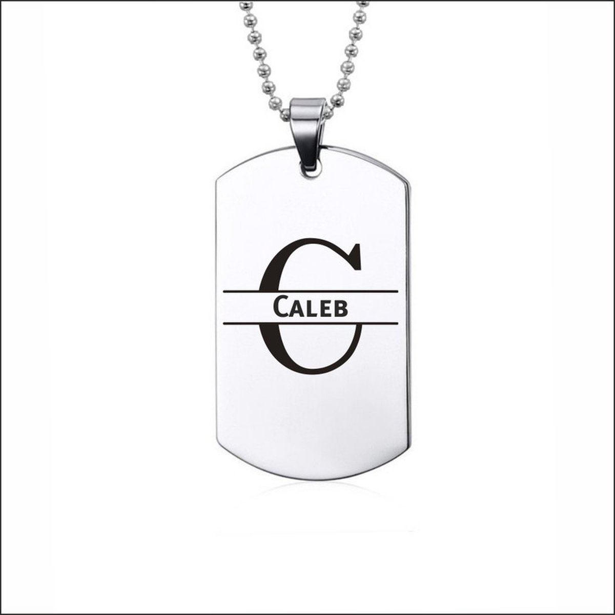Ketting RVS Met Naam -  Caleb