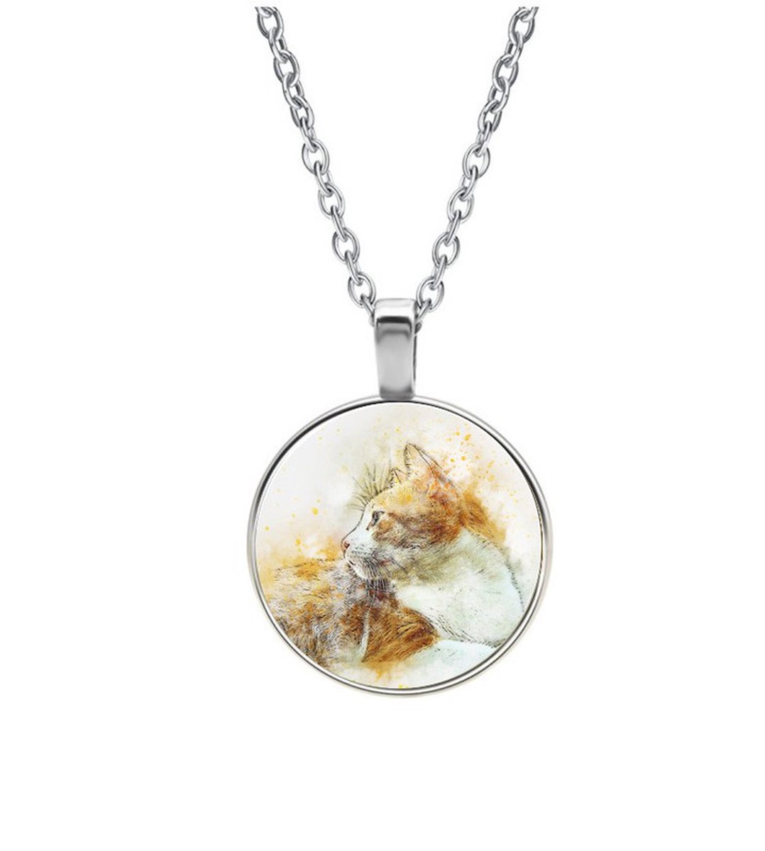 Ketting Glas - Kat
