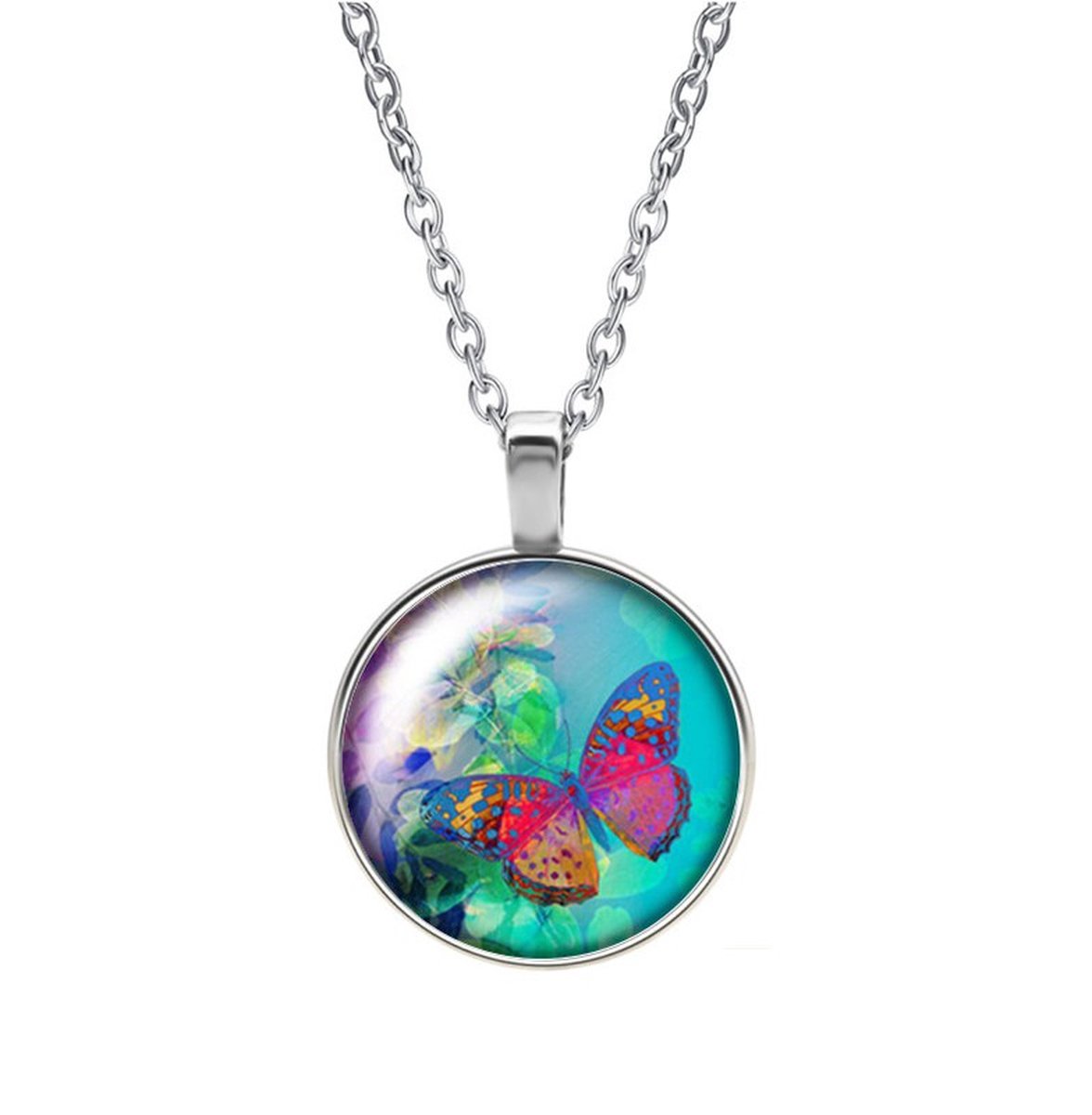 Ketting Glas - Vlinder